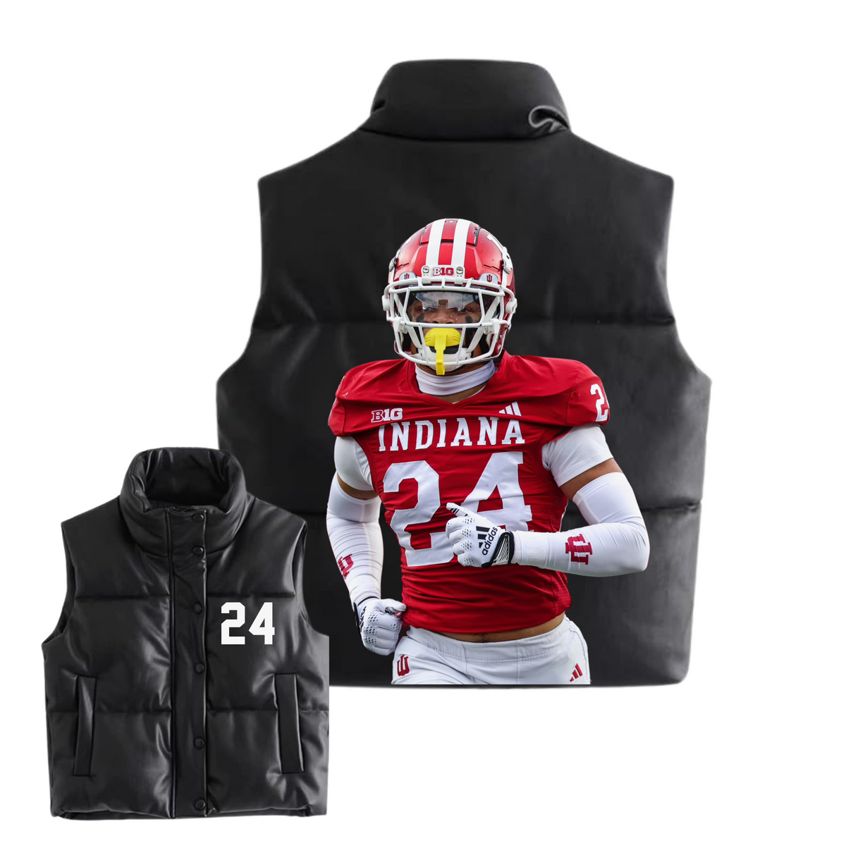 IN YOUR FACE - LEATHER VEST