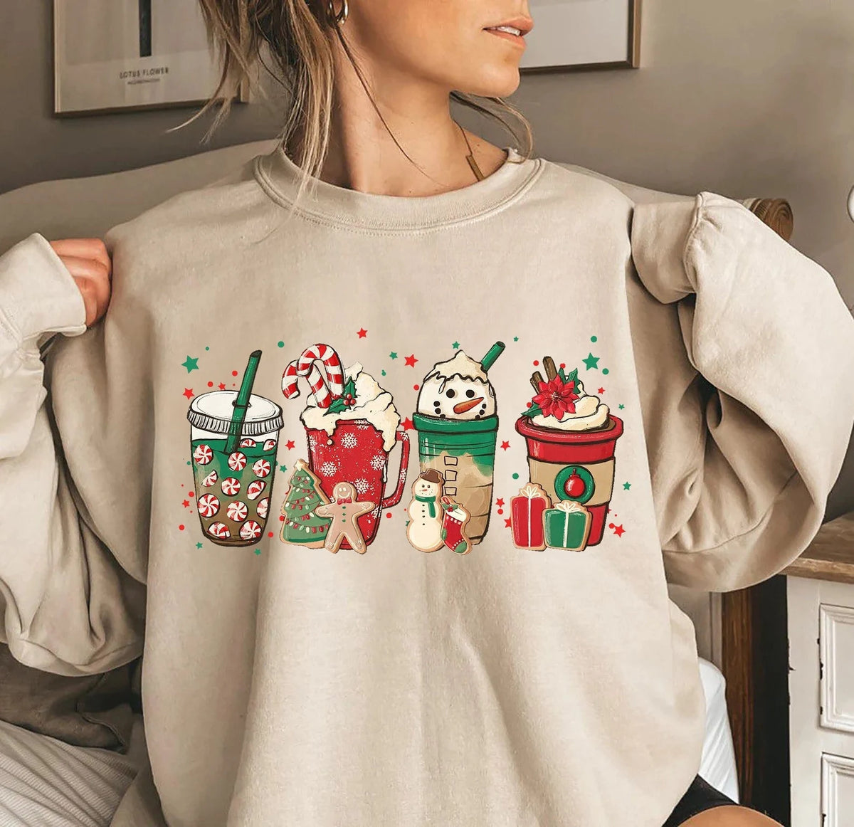Snowman Coffee Crewneck