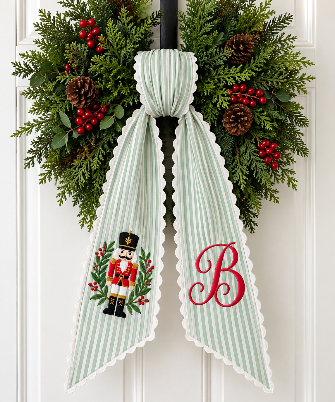 HOLIDAY WREATH SASH